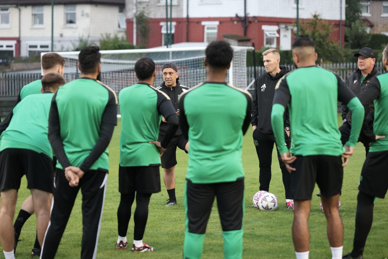 Field Olympic players gathered at training